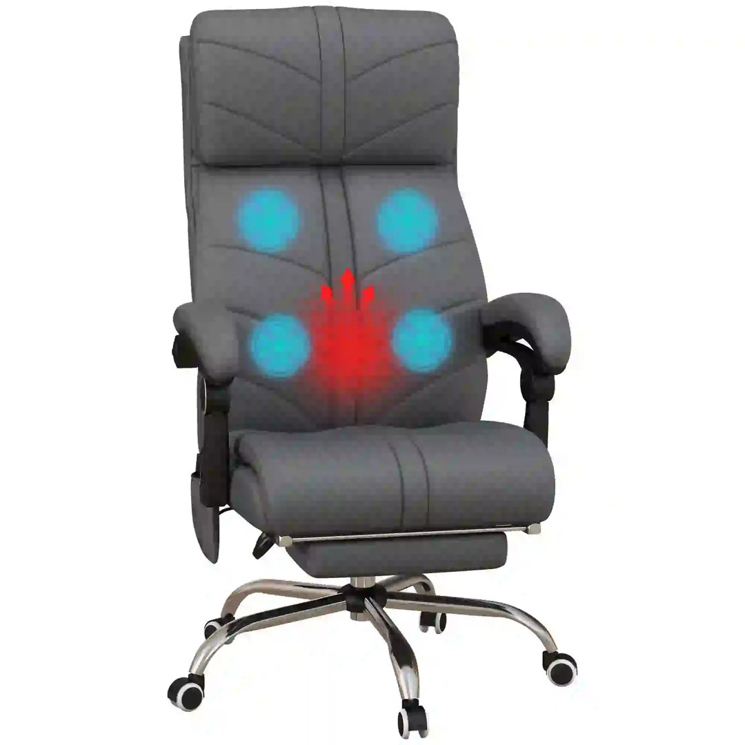 Executive Massage Office Chair with 4 Vibration Latitude Run® Upholstery