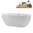 62.2'' x 28.7'' Soaking Acrylic Bathtub-95288343