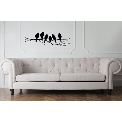 Adhésif décoratif oiseau en forme de branche d'arbre en vinyle Élégant autocollant de décoration d'inspiration naturelle amovible et facile à appliquer Élégant art mural pour le salon Chambre à coucher ou bureau Murale en vinyle durable pour une 