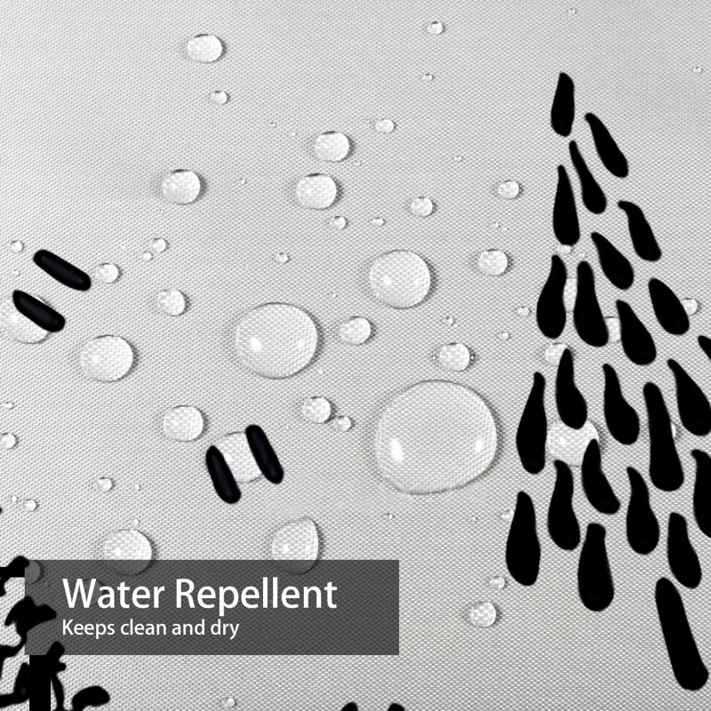 Rideau de douche avec 12 crochets Winter Mountain, L 72 po x l 72 po