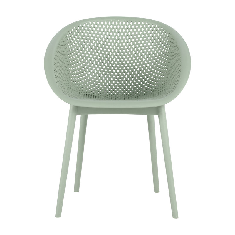 Ensemble de 2 chaises longues modernes, Vert