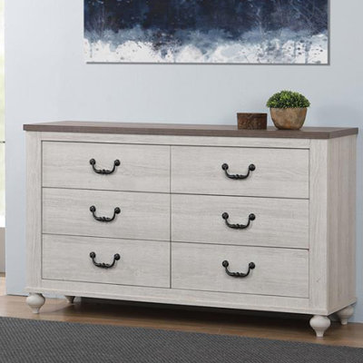 Commode double 6 tiroirs Clandon