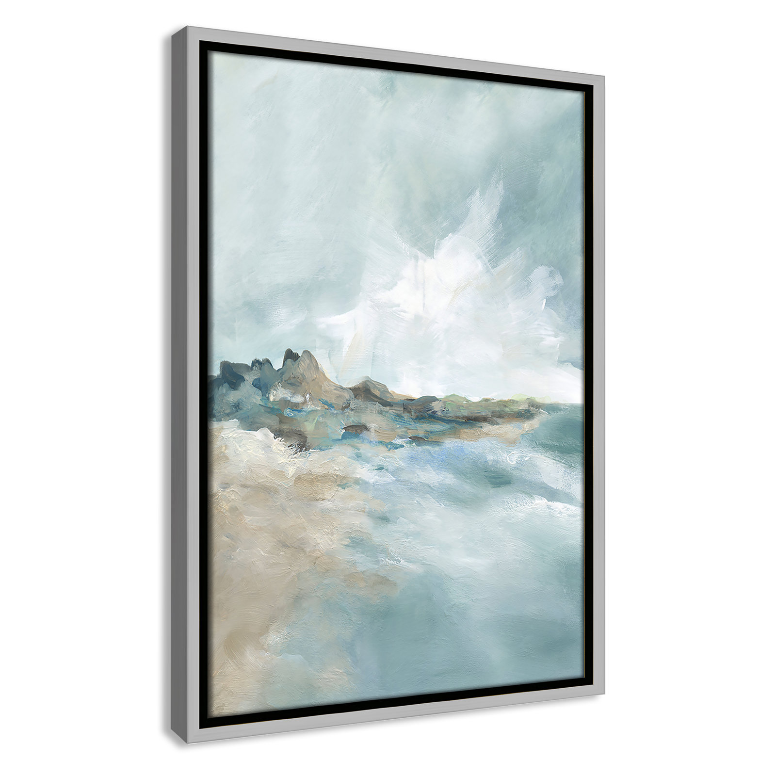 Sandpoint Print by Carol Robinson, Silver, 19.5" H x 13.5" W