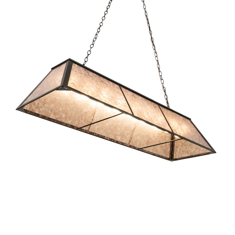 60" Long Tri-Panel Oblong Pendant