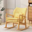 Chaise berçante élégante avec coussin