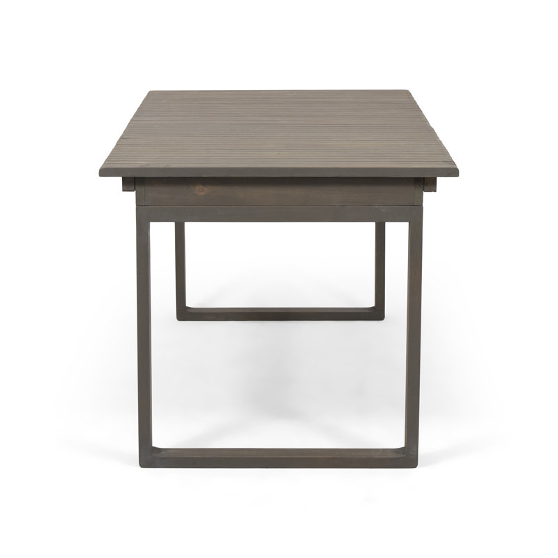 Table de salle à manger extensible Prunty, Gris