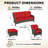 Anahit 5-Piece Outdoor Sofa Seating Group with Cushions-2086113655