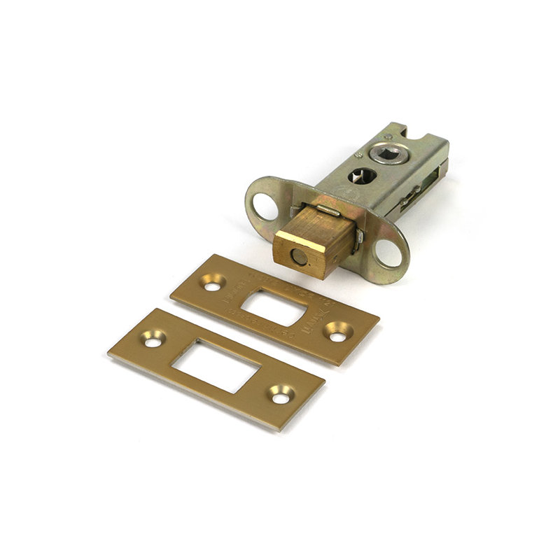 Aged Brass 2½" Heavy Duty Tubular Deadbolt, Polished Chrome