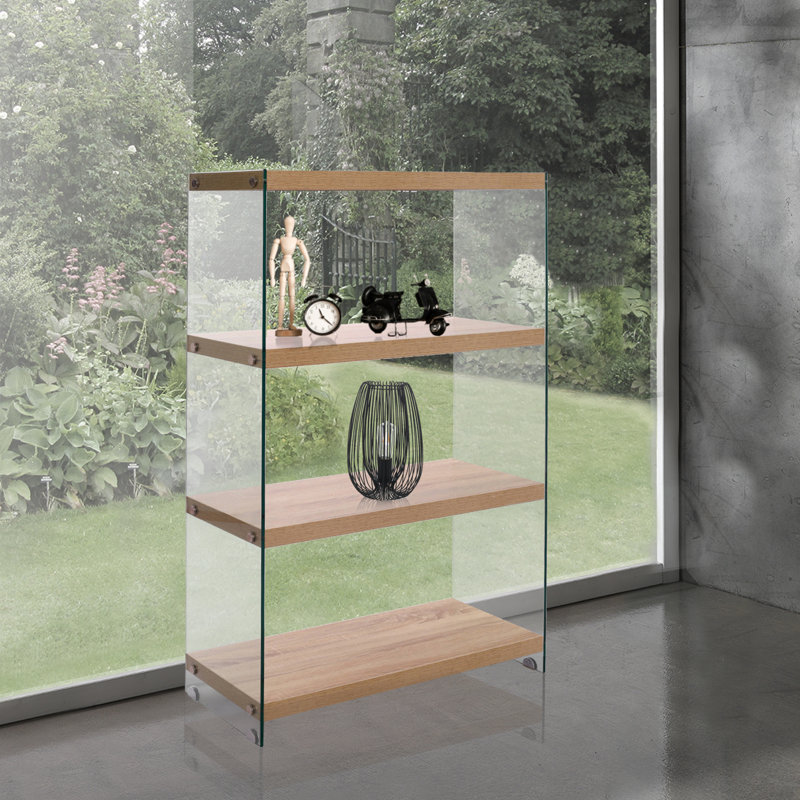 Duffy 120cm H Standard Bookcase, 120cm H x 75cm W x 29.5cm D