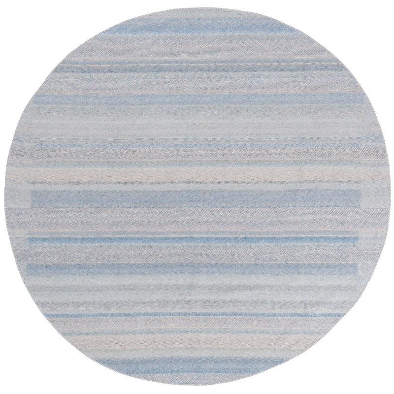Keyone Performance Striped Rug, Round 7'