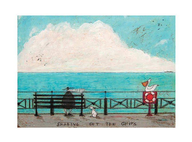 Sharing Out the Chips by Sam Toft - Art Print on Paper
