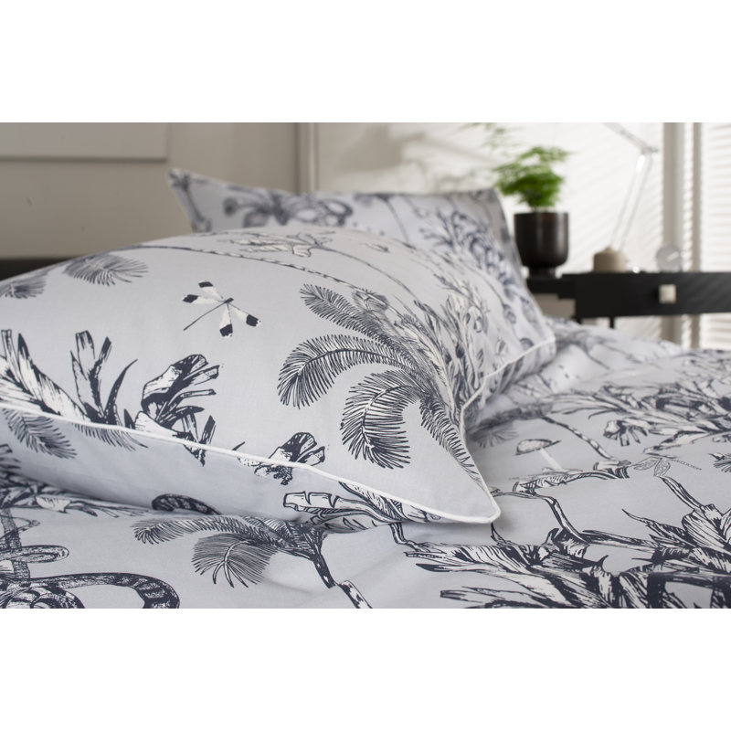 Cotton Floral Duvet Cover Set with Pillowcases, Single - 1 Standard Pillowcase