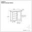 Armoire de rangement basse en bois massif l 32 po avec tablettes réglables et pieds fuselés Amherst-996699405