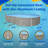 Steel Oval Hard Sided Pool 52'' H x W x L , with Pump Included-6990318