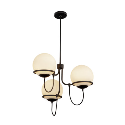 Lustre moderne 3 lumières 23 po Krech
