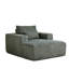 Fauteuil en velours côtelé sans assemblage