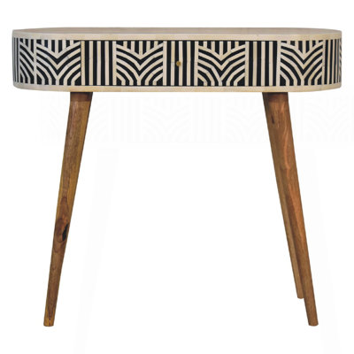 Solid Wood Edessa Bone Inlay Console Table