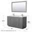 Meuble-lavabo double autoportant 60 po avec plateau en marbre Miranda-452151946-452151950
