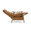 Fauteuil inclinable à accoudoirs en bois