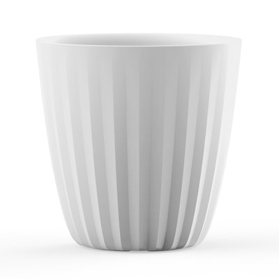 Crescent Garden Pleat Modern Round Pot Planter