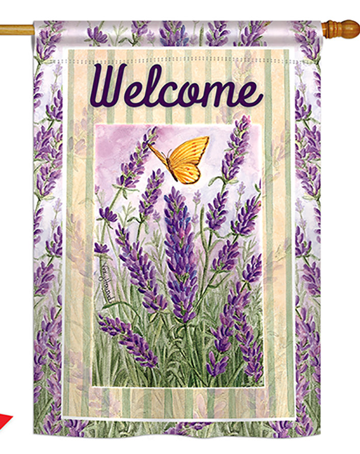 Genivee Double Sided 40'' H x 28'' W Polyester House Flag Ophelia & Co.