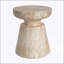 Table d'appoint d'extérieur en travertin Ponti, légère et durable pour une utilisation intérieure et extérieure, conception multifonctionnelle avec finition élégante-1058409486