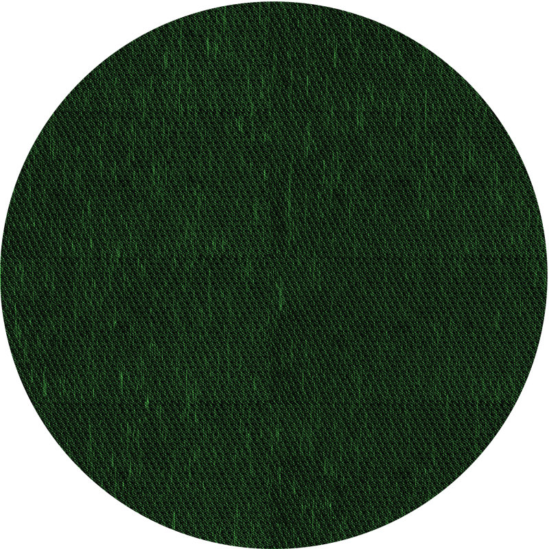 Tapis vert en laine, Rond 8 pi