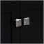 Meuble-lavabo noir moderne de 30 pouces avec lavabo en céramique, portes à fermeture douce et grand espace de rangement pour des salles de bain élégantes-348580629