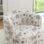 Fauteuil demi-tonneau pivotant rembourré Bryonie