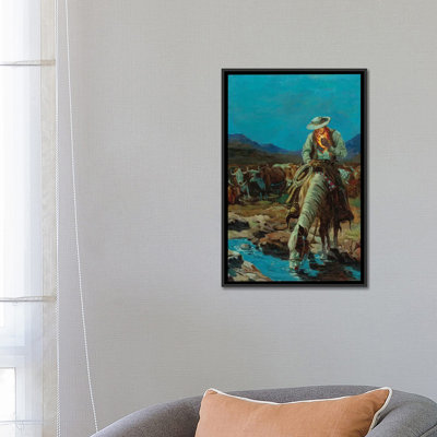 « on the range » par ernest chiriacka, impression sur toile tendue