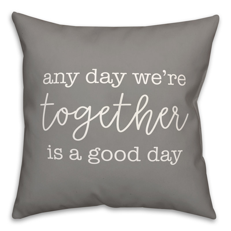 Coussin décoratif intérieur / extérieur en polyester , H 18 po x l 18 po, Gris