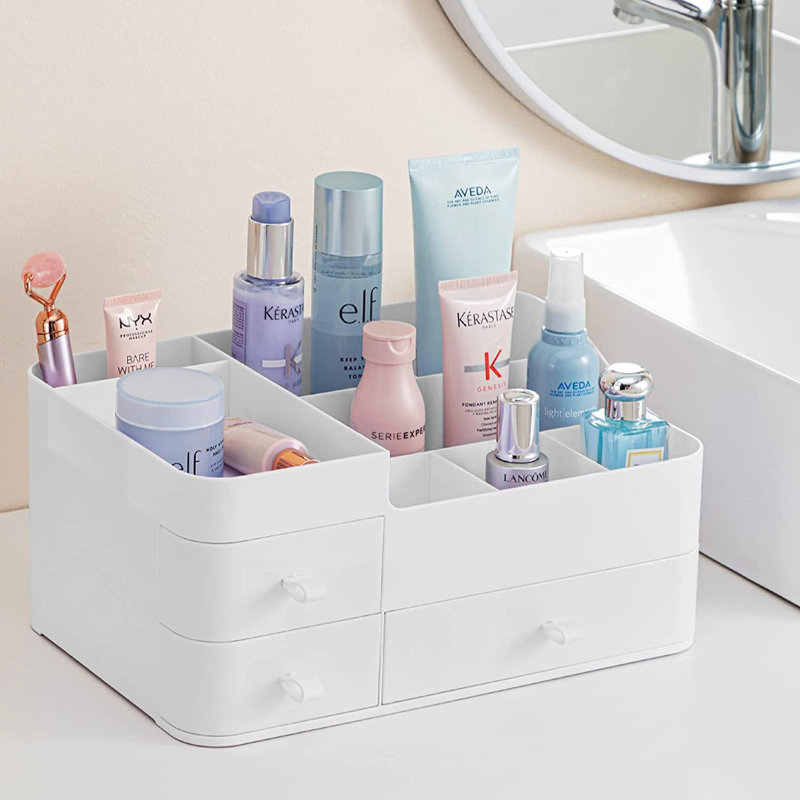 Small White Makeup Desktop Organizer