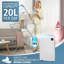 Nyxi 20L Per Day Home Dehumidifier with Laundry Mode and 5.5L Tank