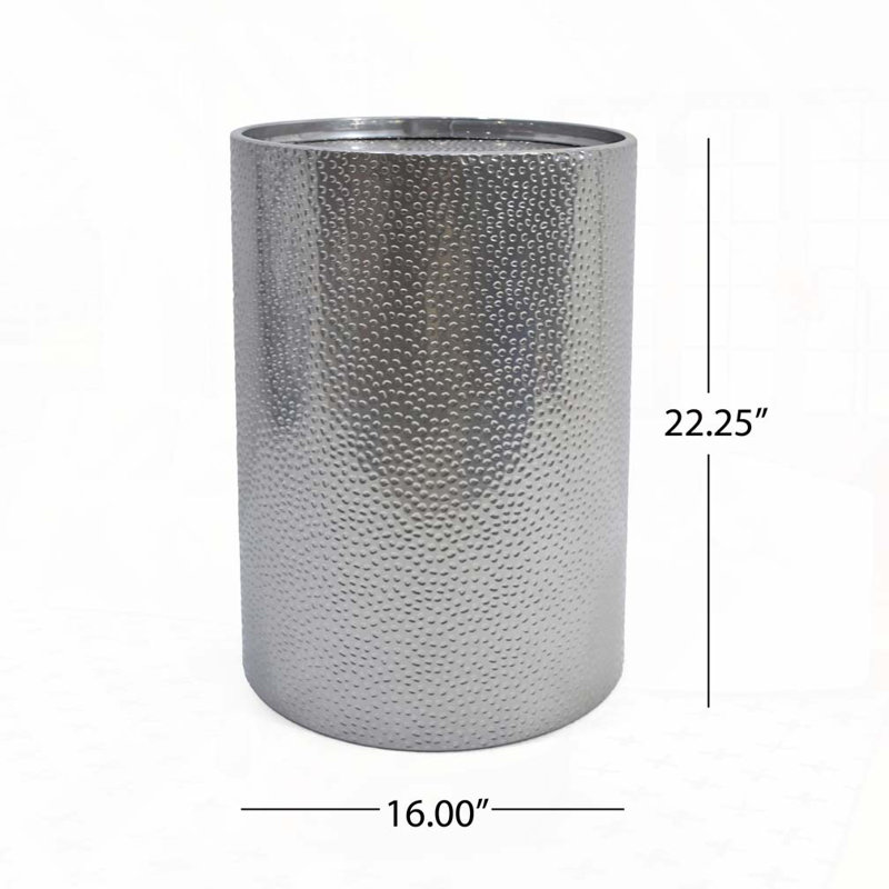 Metal Side Table, Gray