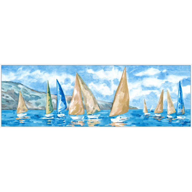 «Waiting For The Winds», reproduction sur toile encadrée, H 10 po x l 30 po x P 1,5 po