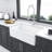 White Porcelain Ceramic Farmhouse Kitchen Sink - Reversible Single Bowl 30 X 18 X 10 Inch | Gift Idea