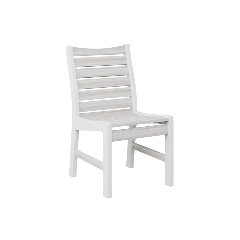 Berlin Gardens Bristol Regular Top With White Base Dining Chair, Black