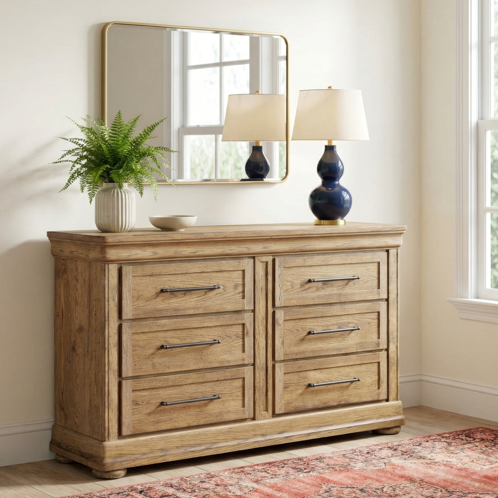 Country Living 6-Drawer Accent Chest, Brown