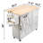 Zanita Wood Kitchen Cart-908005151
