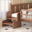 Lit sur pied avec bibliothèques de rangement, lit pour enfants en bois massif avec de jolis escaliers et garde-corps, aucun sommier nécessaire-1307932490-1307932488