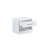 Highbury White 1 Drawer Open Shelf Bedside Table Nightstand