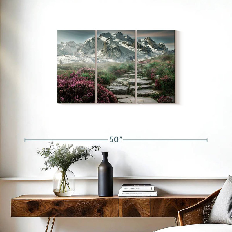 Alvord Scenic Snowy Mountain, H 20 po x l 33 po