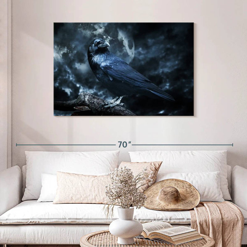 Hitzel Black Raven, 30" H x 45" W