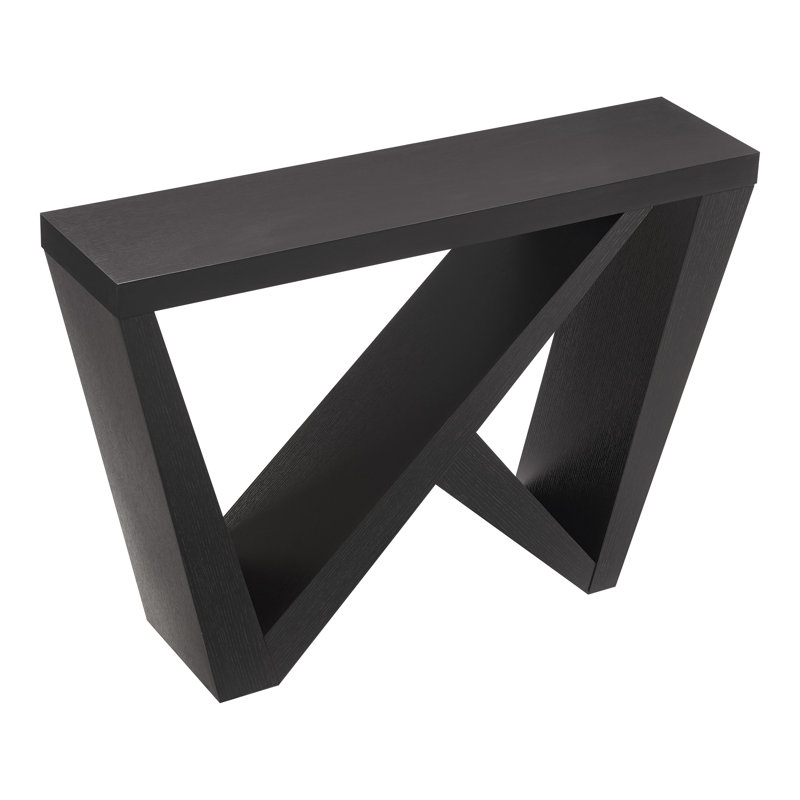 Blinny 47.25''W W-Shaped Console Table, Black