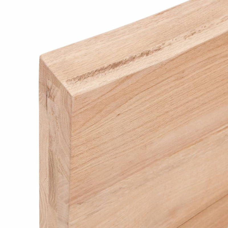 Aemelia 80cm Solid Wood Bathroom Vanity Top, Light Brown