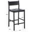 Tabouret de comptoir en cuir tissé Hentges-1735554443
