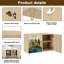 Buffet Buffet avec rangement Ethereal Mist Landscape avec 2 portes pour le salon et la cuisine