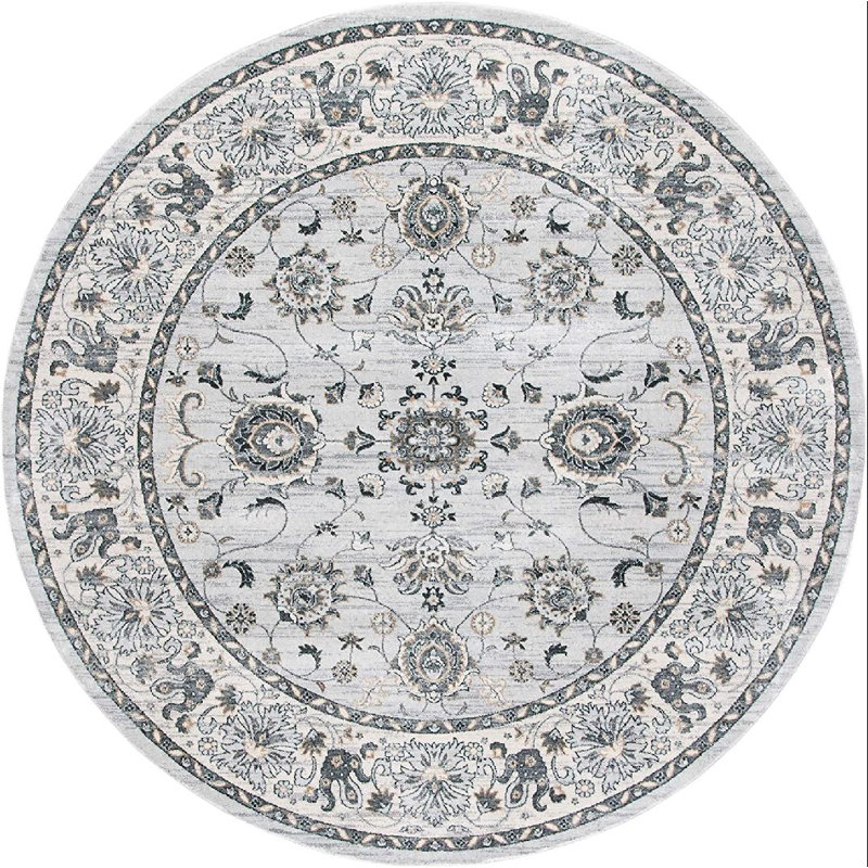 Tapis rose Aba, Rond 8 pi