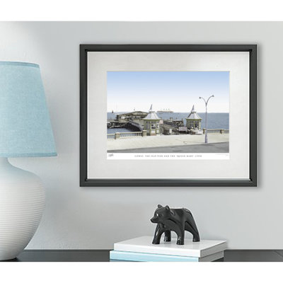 Cowes, The Old Pier And The Queen Mary C1950 - Single Picture Frame Print