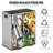 Steel Step On Multi-Compartments Trash & Recycling Bin - 1.58 Gallons
